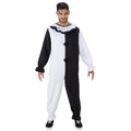 Jack Pierrot Schwarz-Weiß Unisex Kostüm
