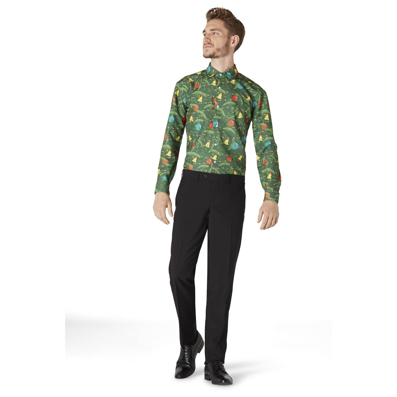 Op deze afbeelding zie je een Kostuums, van het merk Opposuits. Christmas Green Tree Overhemd Man