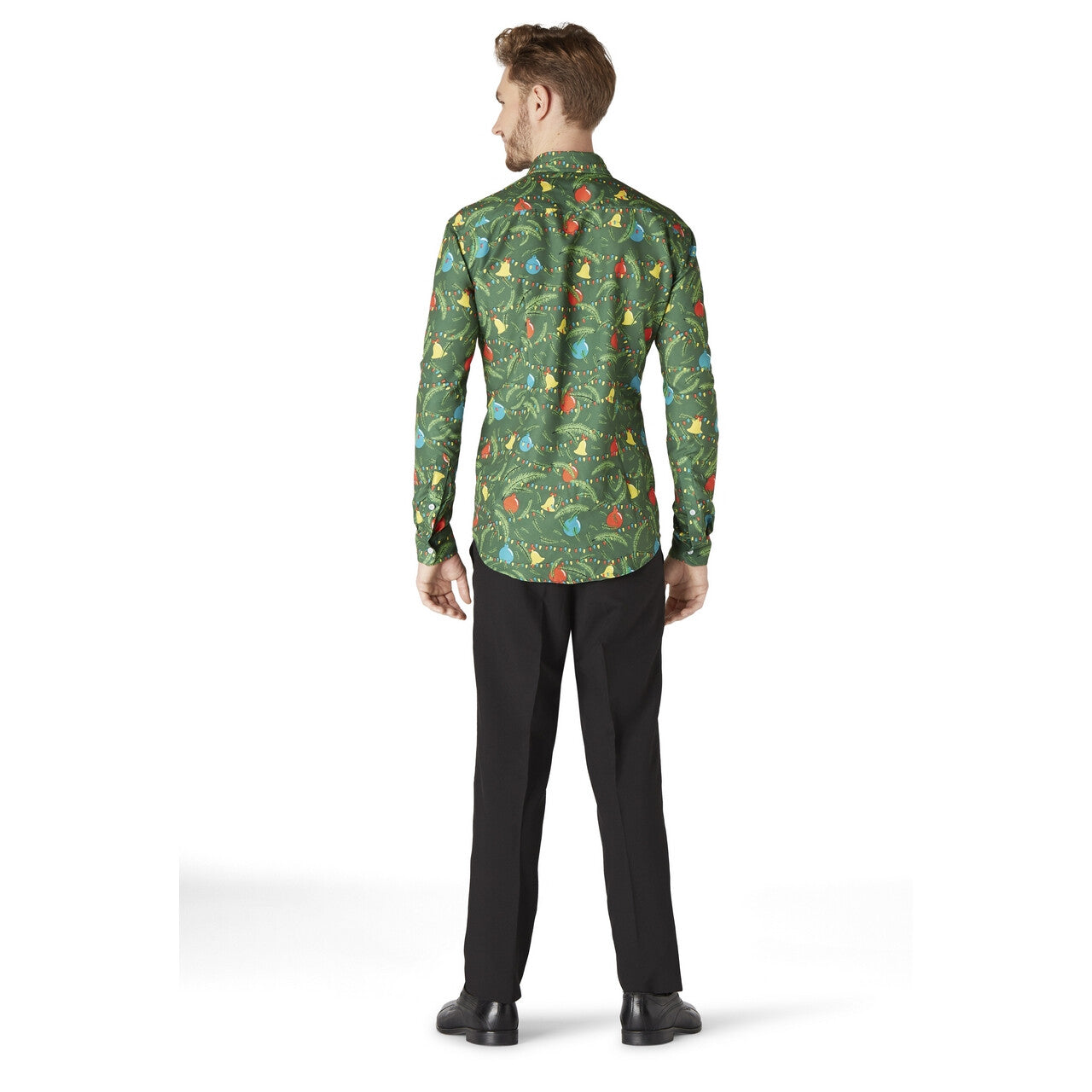 Op deze afbeelding zie je een Kostuums, van het merk Opposuits. Christmas Green Tree Overhemd Man