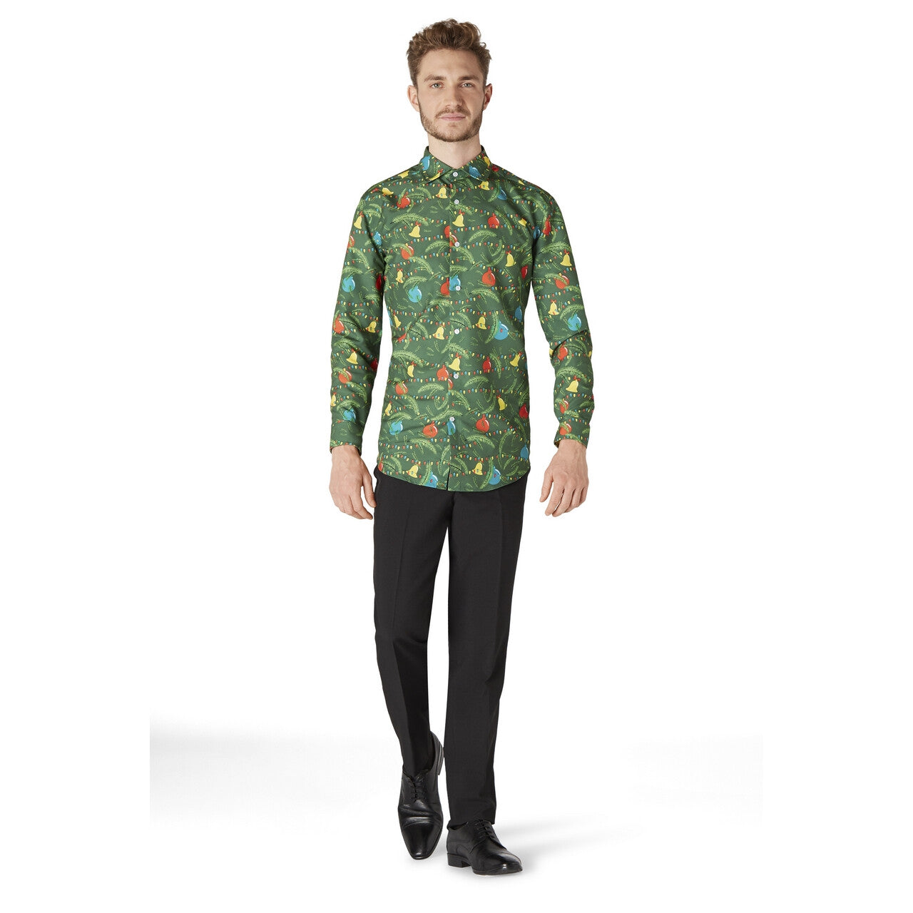 Op deze afbeelding zie je een Kostuums, van het merk Opposuits. Christmas Green Tree Overhemd Man