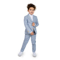 Jungen Anzug Seersucker