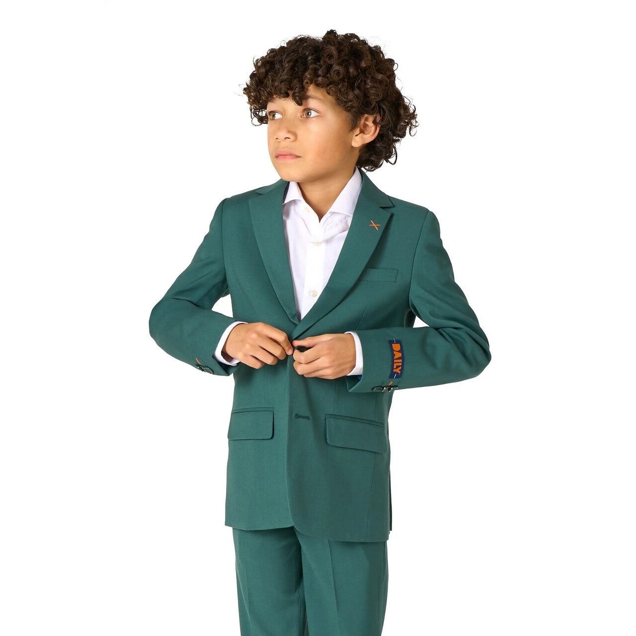 Op deze afbeelding zie je een Kostuums, van het merk Opposuits. Daily Posy Green Jongen Kostuum