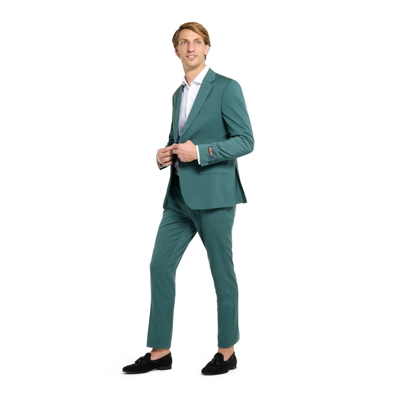 Op deze afbeelding zie je een Kostuums, van het merk Opposuits. Daily Posy Green Celebration Man Kostuum