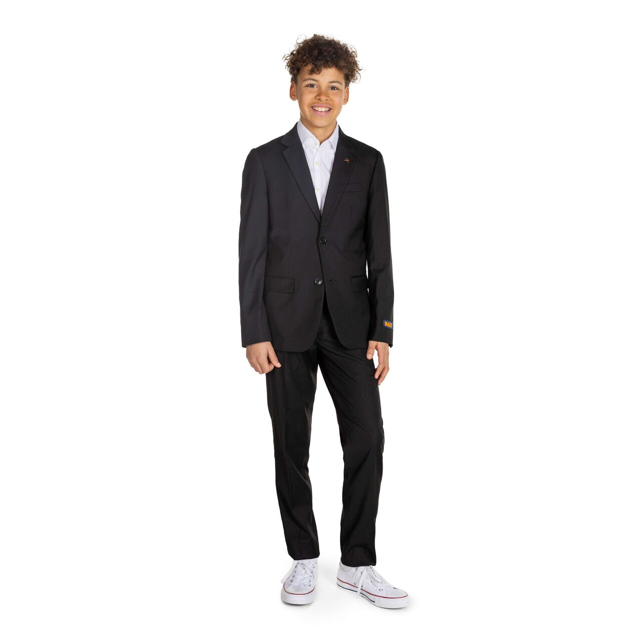 Op deze afbeelding zie je een Kostuums, van het merk Opposuits. Teen Boys Daily Deep Black Jongen Kostuum