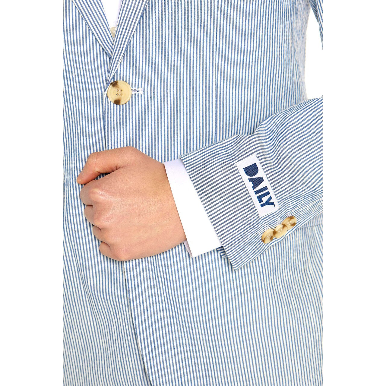 Op deze afbeelding zie je een Kostuums, van het merk Opposuits. Teen Boys Daily Seer Sucker Jongen Kostuum