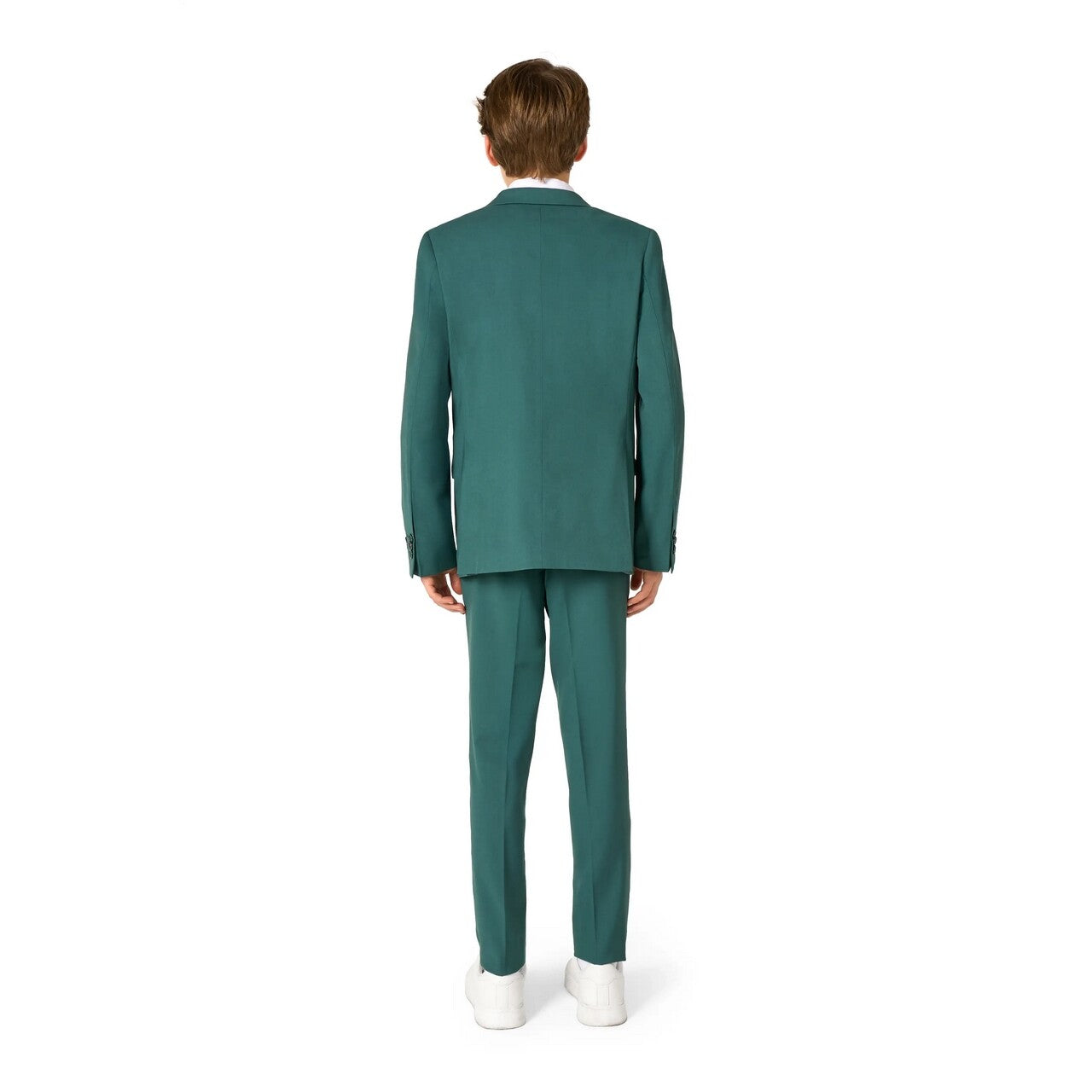 Op deze afbeelding zie je een Kostuums, van het merk Opposuits. Daily Posy Green Tiener Jongen Kostuum