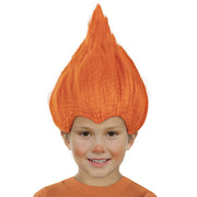 Op deze afbeelding zie je een Accessoires, van het merk Funidelia. Oranje Pruik Huppie Trolls
