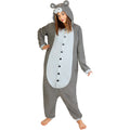 Witziges Hippo-Einteiler Kostüm für Erwachsene Unisex