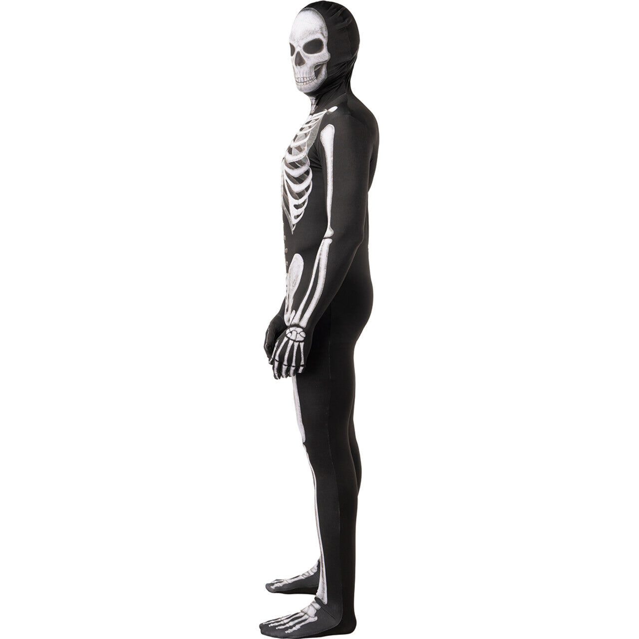 Op deze afbeelding zie je een Kostuums, van het merk Funidelia. Second Skin Skeleton Man Kostuum