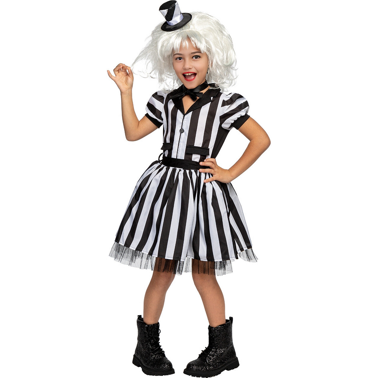 Op deze afbeelding zie je een Kostuums, van het merk Funidelia. Beetlejuice Playfair Referee Meisje Kostuum