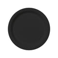 8 Pappteller Schwarz 23 Cm - Unifarben