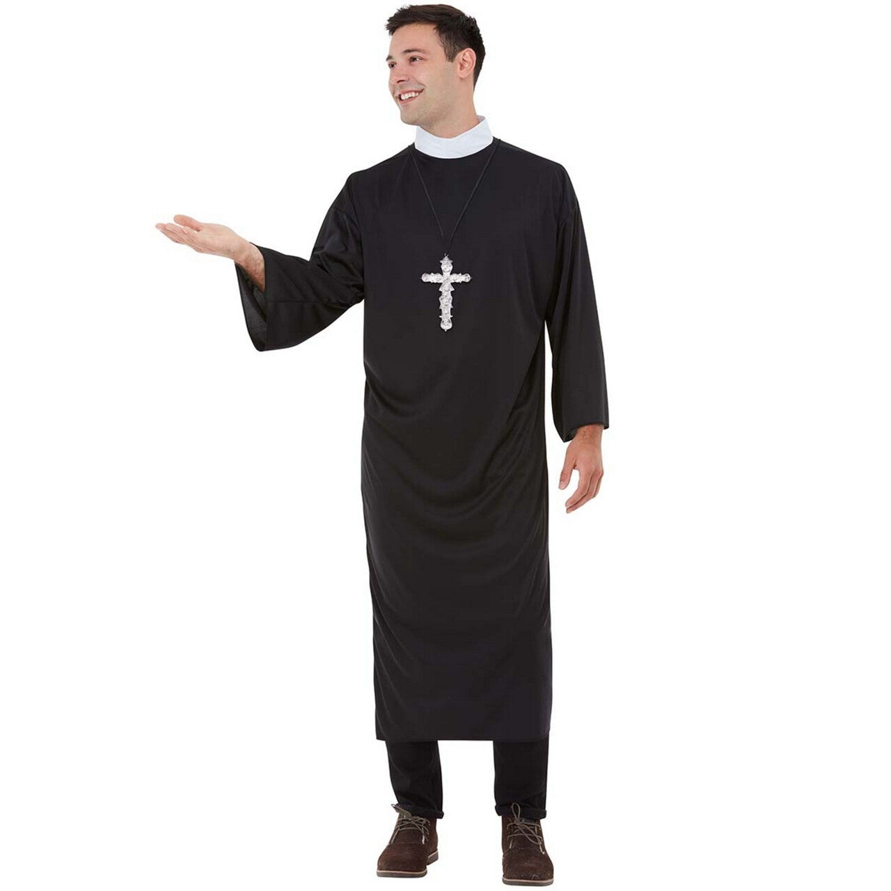 Op deze afbeelding zie je een Kostuums, van het merk Funidelia. Priester Zo Lekker Gewoon Gebleven Man Kostuum