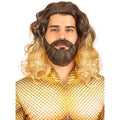 Aquaman König Der Meere Perücke Mit Bart für Erwachsene