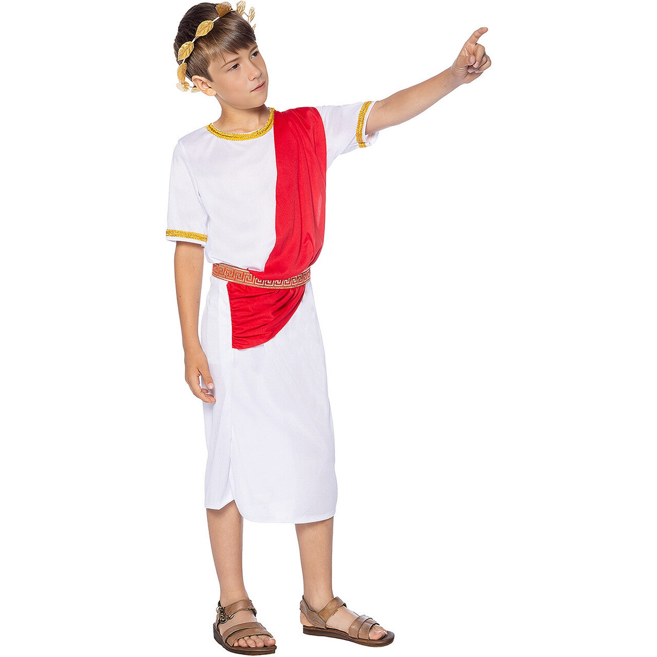 Op deze afbeelding zie je een Kostuums, van het merk Funidelia. Koning Romulus De Sterke Junior Jongen Kostuum