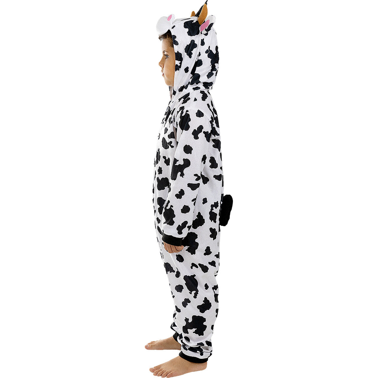 Op deze afbeelding zie je een Kostuums, van het merk Funidelia. Gekke Koeien Onesie Kind Kostuum