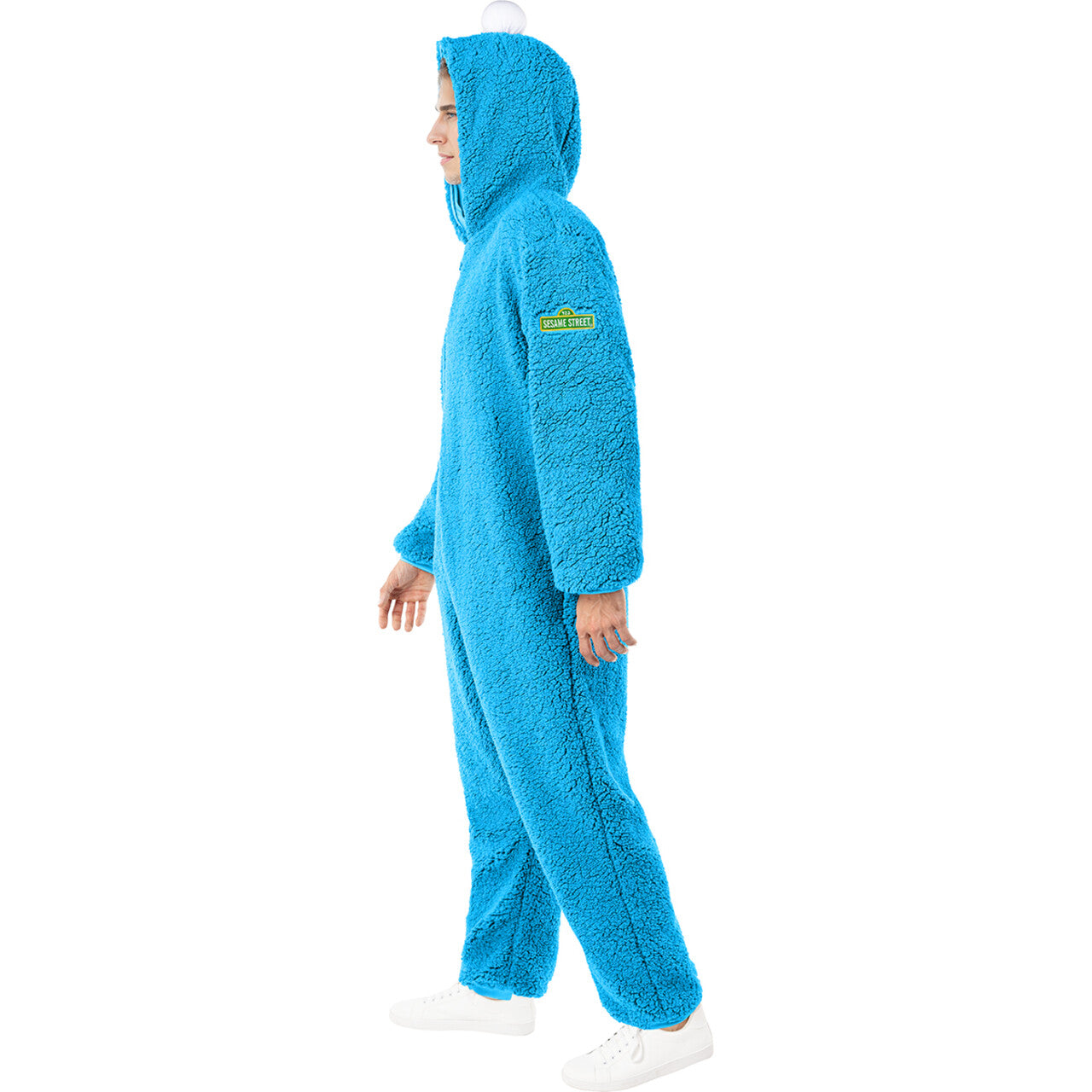 Op deze afbeelding zie je een Kostuums, van het merk Funidelia. Sesamstraat™ Koekiemonster™ Unisex Kostuum