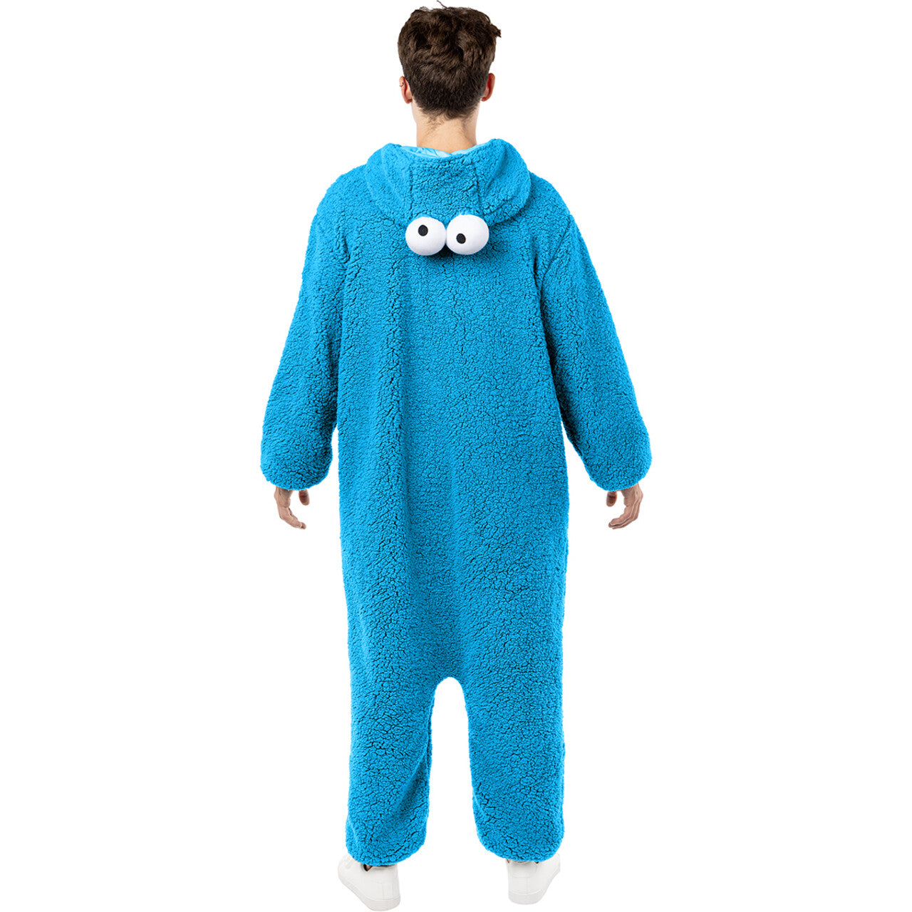 Op deze afbeelding zie je een Kostuums, van het merk Funidelia. Sesamstraat™ Koekiemonster™ Unisex Kostuum