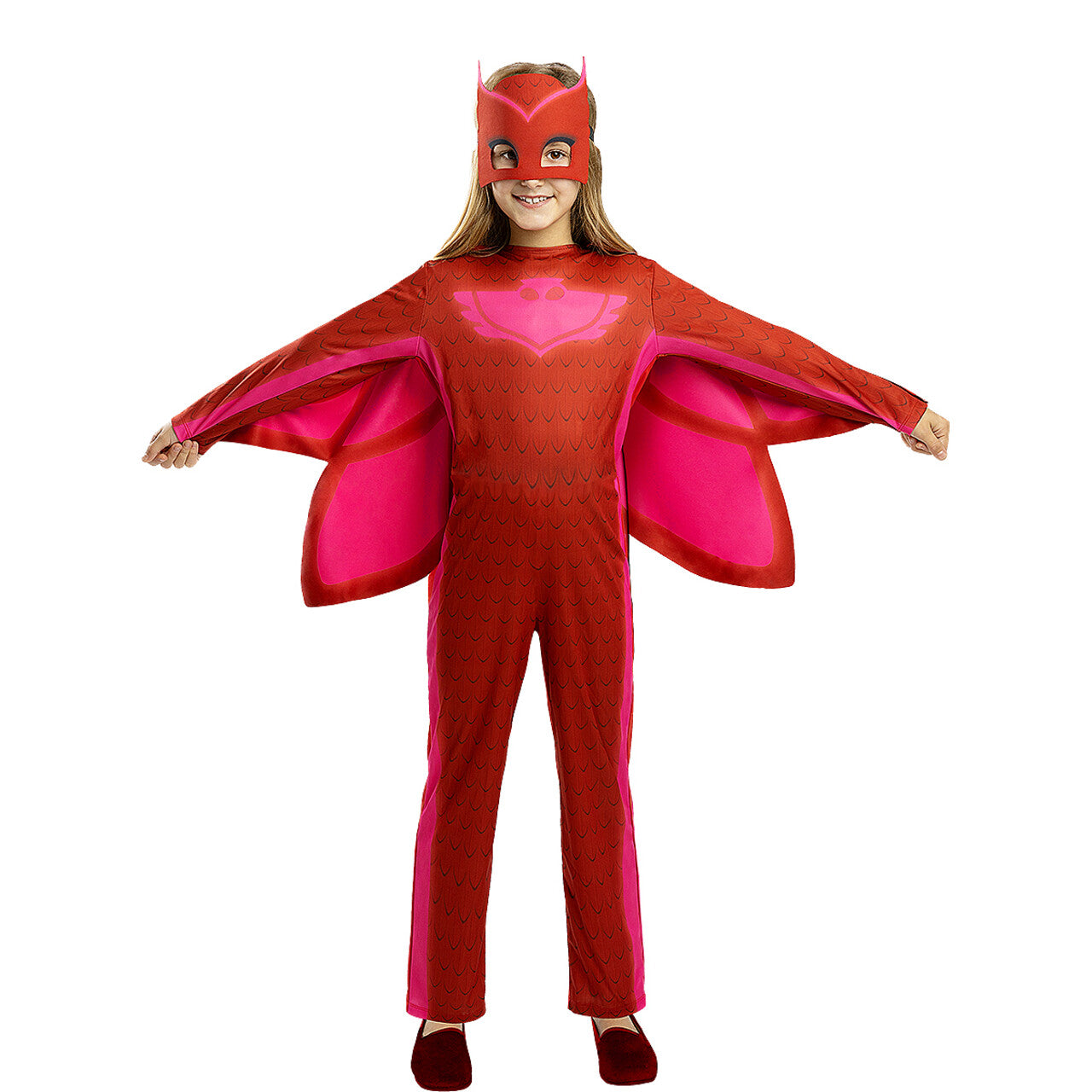 Op deze afbeelding zie je een Kostuums, van het merk Funidelia. Pj Masks™ Roze Uil Kind Meisje Kostuum