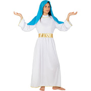 Op deze afbeelding zie je een Kostuums, van het merk Funidelia. Maagdelijke Schone Maria Vrouw Kostuum