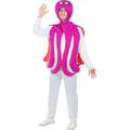 Witziger Pinker Tintenfisch Kostüm für Erwachsene Unisex