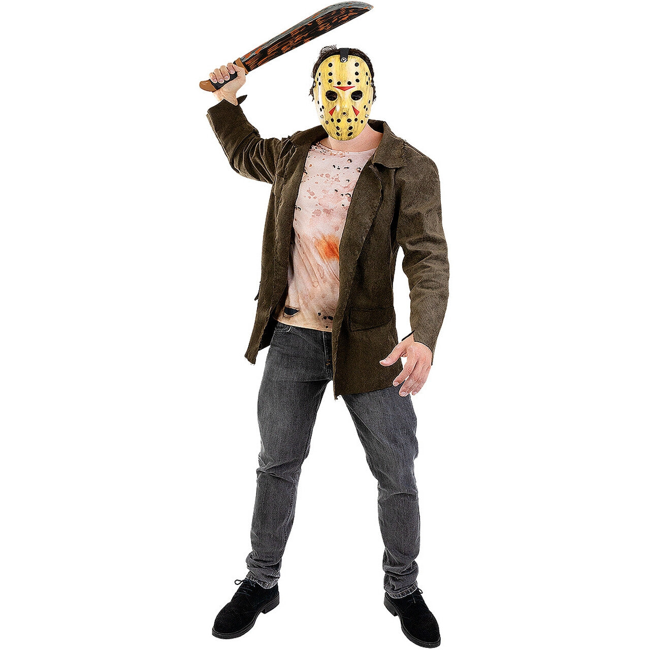 Op deze afbeelding zie je een Kostuums, van het merk Funidelia. Friday The 13th Jason Man Kostuum