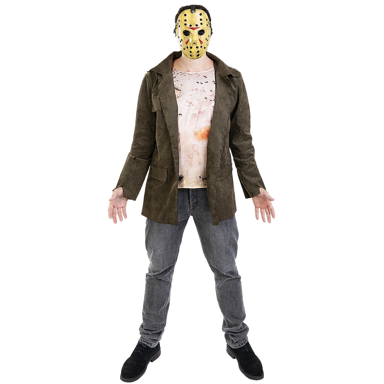 Op deze afbeelding zie je een Kostuums, van het merk Funidelia. Friday The 13th Jason Man Kostuum