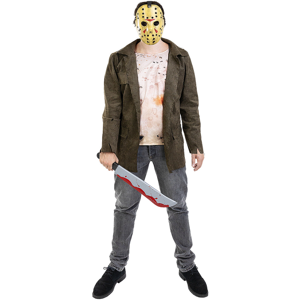 Op deze afbeelding zie je een Kostuums, van het merk Funidelia. Friday The 13th Jason Man Kostuum