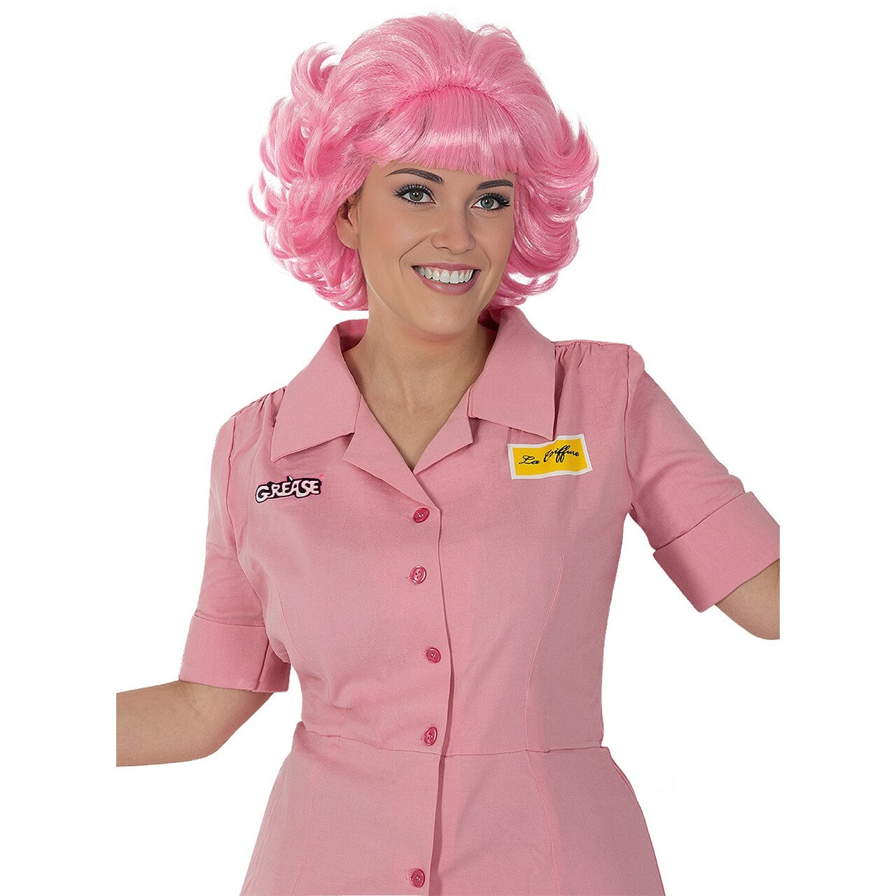Op deze afbeelding zie je een Accessoires, van het merk Funidelia. Frenchy Wig - Grease