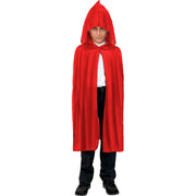 Op deze afbeelding zie je een Kostuums, van het merk Funidelia. Rode Mysterieuze Cape Kind Kostuum