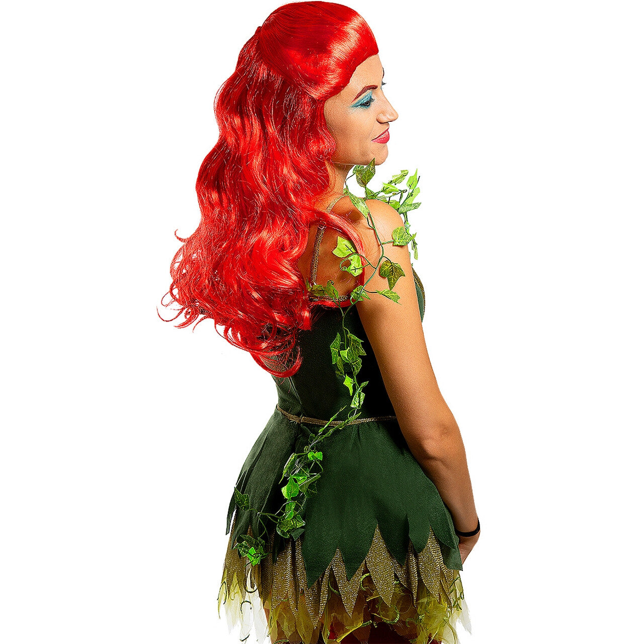 Op deze afbeelding zie je een Accessoires, van het merk Funidelia. Poison Ivy Fantasy Pruik Rood