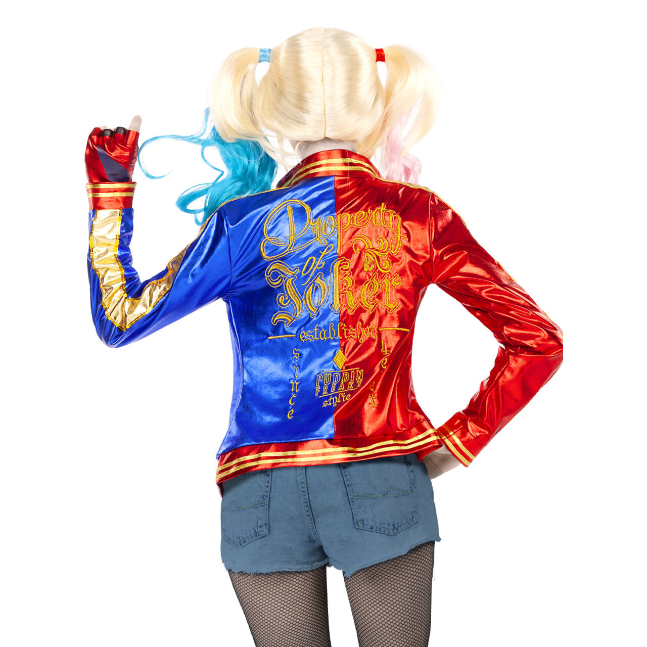 Op deze afbeelding zie je een Kostuums, van het merk Funidelia. Daddy Lil Monster Harley Quinn Vrouw Kostuum