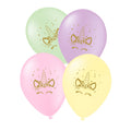 8 Einhorn Luftballons - Unicorn Flowers