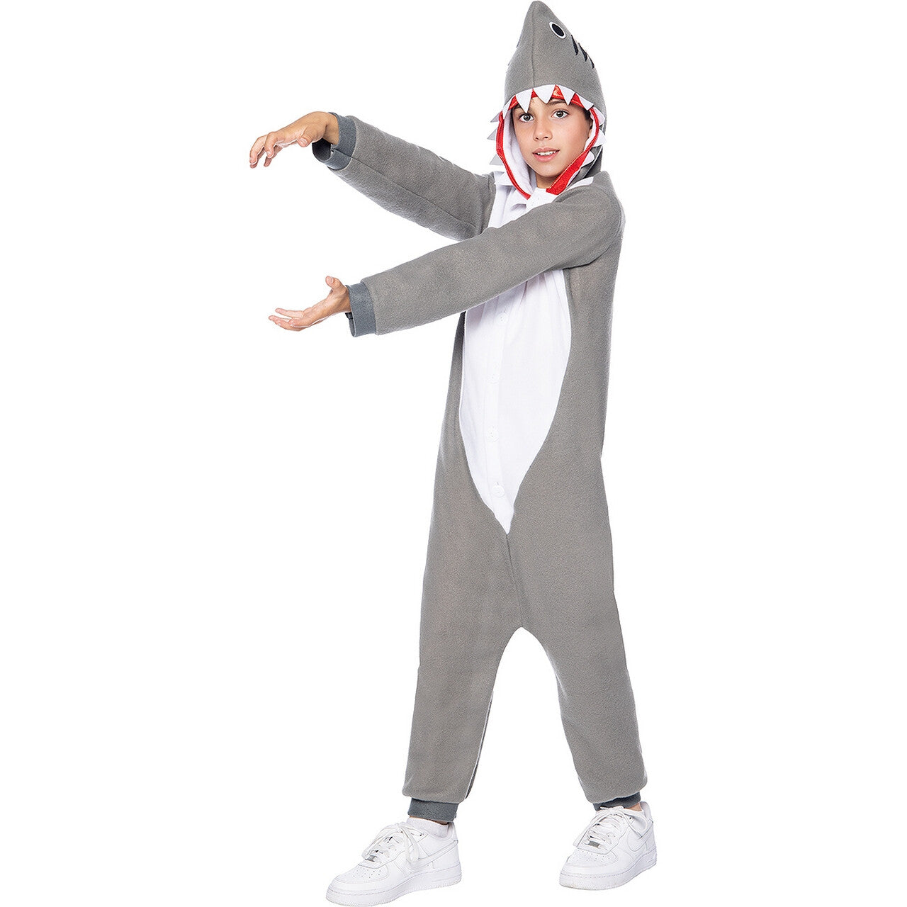 Op deze afbeelding zie je een Kostuums, van het merk Funidelia. Shark Love Attack Kind Kostuum