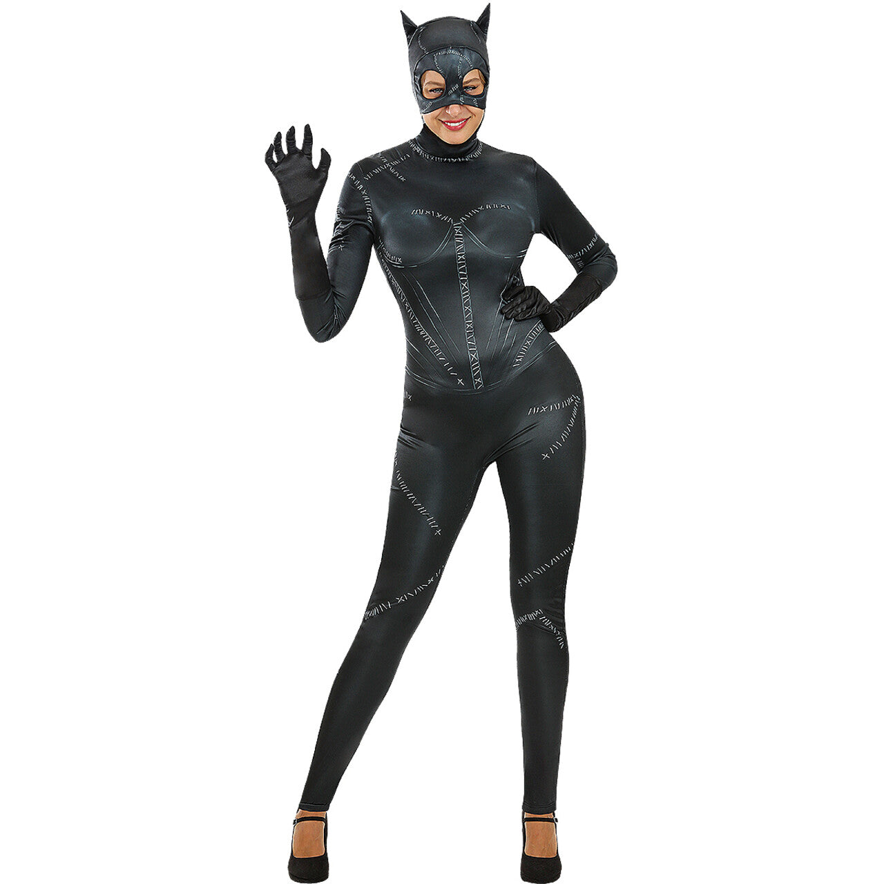 Op deze afbeelding zie je een Accessoires, van het merk Funidelia. Classic Catwoman Masker