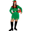 Fröhlicher Weihnachtswichtel Evi Damenkostüm