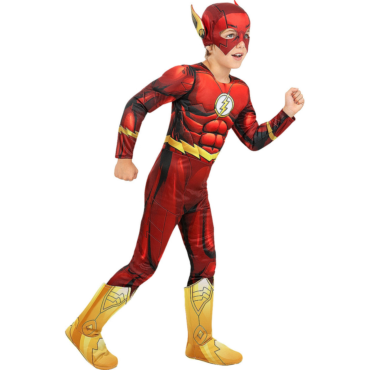 Op deze afbeelding zie je een Kostuums, van het merk Funidelia. Flitsend Gespierde Flash Jongen Kostuum
