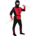 Ninja Kostüm Rot für Jungen für Kinder