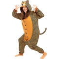 Leoparden Einteiler Kostüm für Erwachsene Unisex