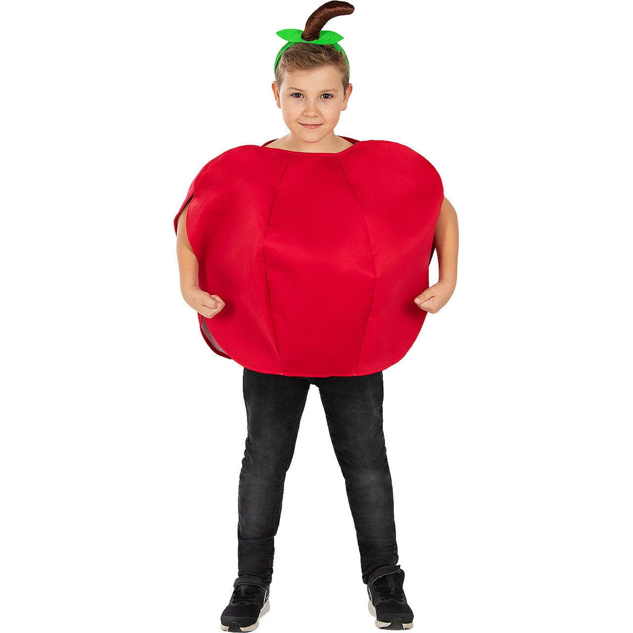 Op deze afbeelding zie je een Kostuums, van het merk Funidelia. Golden Delicious Appie Appel Kind Kostuum