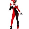 Harley Quinn Narrenkostüm In Schwarz Und Rot Damenkostüm