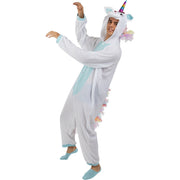 Op deze afbeelding zie je een Kostuums, van het merk Funidelia. Blauwe Magische Eenhoorn Onesie Kostuum