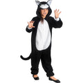 Schwarze Miezekatze Onesie Kostüm für Kinder für Kinder