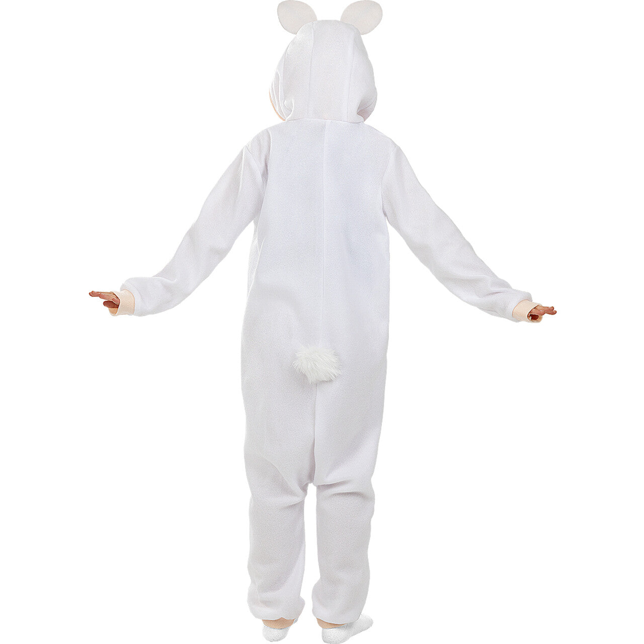 Op deze afbeelding zie je een Kostuums, van het merk Funidelia. Onesie Fluffy Konijn Kind Kostuum