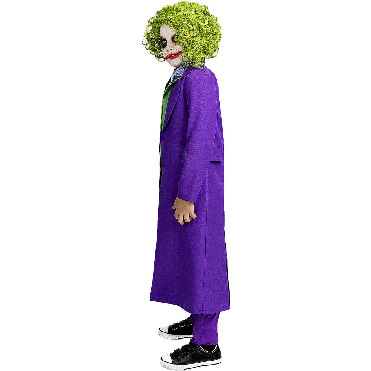 Op deze afbeelding zie je een Accessoires, van het merk Funidelia. Groene Joker Clown Pruik Kind