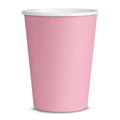 8 Pappbecher Rosa - Unifarben