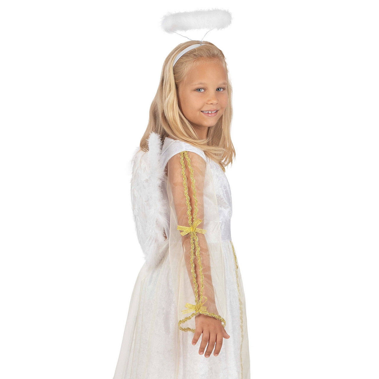 Op deze afbeelding zie je een Accessoires, van het merk Funidelia. Hemelachtige Vleugels Met Veren Kind