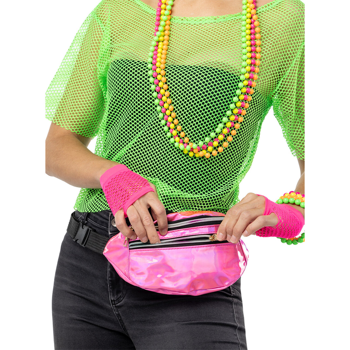 Op deze afbeelding zie je een Accessoires, van het merk Funidelia. 80S Accessoire Set Foute Party