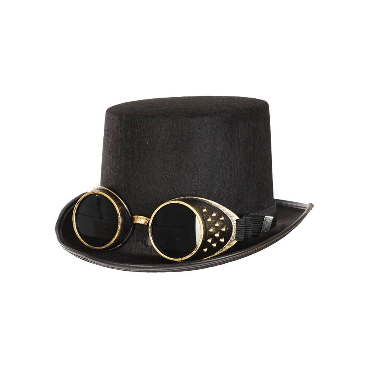Op deze afbeelding zie je een Accessoires, van het merk Funidelia. Terug Naar De Toekomst Steampunk Hoed Met Bril