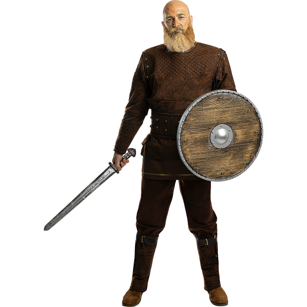 Op deze afbeelding zie je een Kostuums, van het merk Funidelia. Ragnar Lodbrok Viking Strijder Man Kostuum