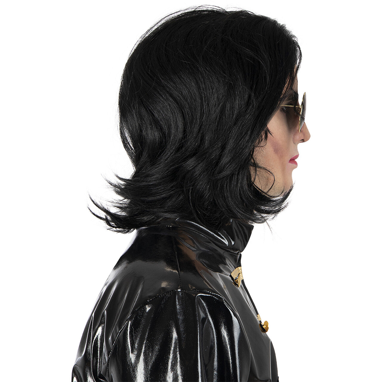 Op deze afbeelding zie je een Accessoires, van het merk Funidelia. Michael Jackson Pruik Met Bril